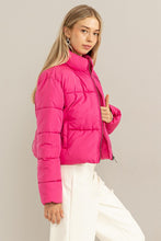 Fuchsia Weekend Ready Quilted Puffer Jacket
