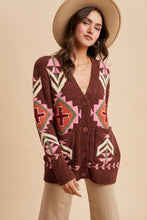 Mocha Multi Cozy Chenille Cardigan