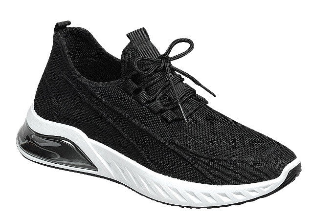 Black Men'S  Athletic Sport Slip On Running Walking Casual Sneakers Shoes