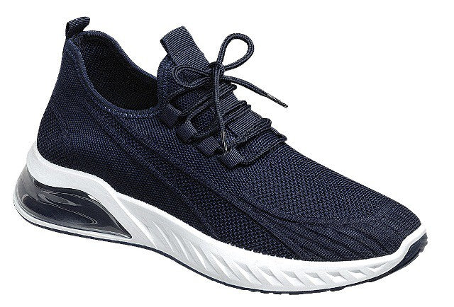Navy Men'S  Athletic Sport Slip On Running Walking Casual Sneakers Shoes
