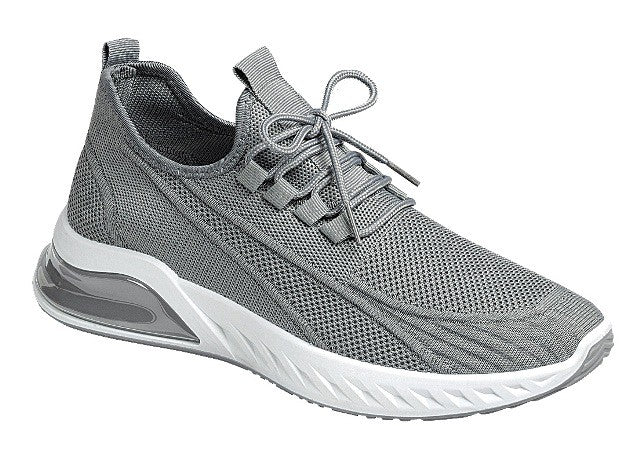 Grey Men'S  Athletic Sport Slip On Running Walking Casual Sneakers Shoes
