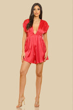 Pink Deep Plunge Romper