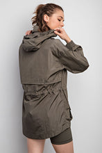 Olive Parachute Long Sleeves Jacket