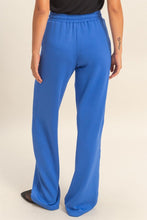Cobalt Elastic Waist Wide-leg Pants