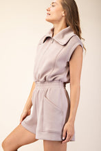 Lt Mocha Modal Scuba Luxe Sleeveless Romper
