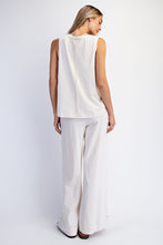 Bone Cotton Slub Laid-back Chic Set