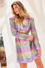 Pink Multi Rainbow Jacket Dress