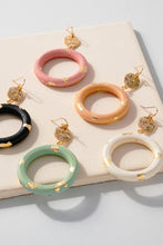 Donut Wood Hoop Earrings