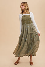 Olive All Over Embroidered Skirtall