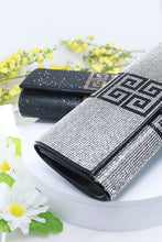 Silver Party Night Club Rhinestone Pave Clutch