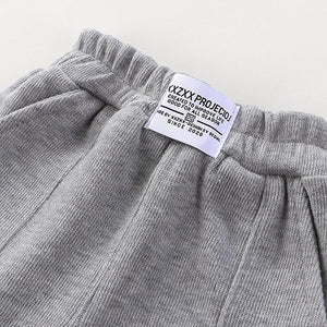 Gray Toddler Baby Boy Pull On Cargo Pants Overall Chino Trousers Athletic Jogger Sweatpants