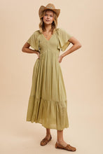 Dusted Palm Modal Smocked Dress