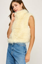 Butter Yellow Cloudy Fur Vest