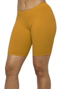 Solid Biker Shorts