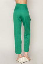 Green Straight Leg Cropped Pants