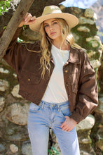 Choco Cropped Utility Pocket Jacket