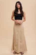 Sand Tencel Frayed Mermaid Skirt