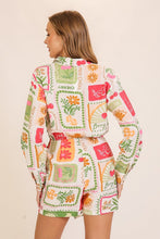 Multi Color Mon Cheri Airflow Print Romper