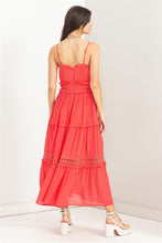 D.Coral Forever Us Ruffle Tiered Maxi Dress