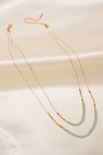Layered Glass Beaded Necklace
