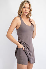 Smoky Grey Tennis Romper Dress