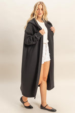 Black Fleece French Terry Hood Coat