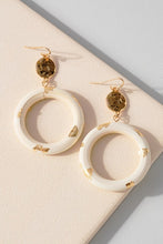 Donut Wood Hoop Earrings