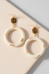 Donut Wood Hoop Earrings