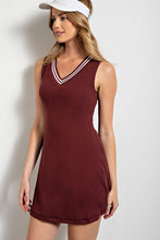 Red Merlot Butter Tennis Dress