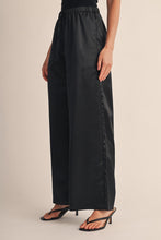 Black Noa Satin Drawstring Pants