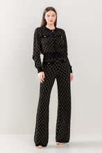 Black Zip Up Banded Pants Set