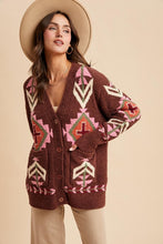 Mocha Multi Cozy Chenille Cardigan