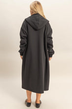 Black Fleece French Terry Hood Coat