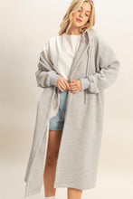 H.Grey Fleece French Terry Hood Coat