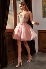 Rose Gold Short Layered Cocktail Dress