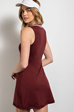Red Merlot Butter Tennis Dress
