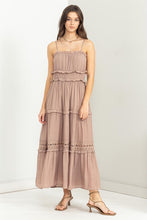 Taupe Forever Us Ruffle Tiered Maxi Dress