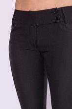 Black Wide Waistband Flared Pant