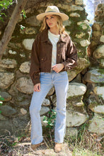Choco Cropped Utility Pocket Jacket