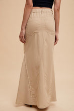 Sand Tencel Frayed Mermaid Skirt