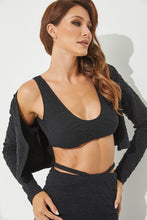 Black 3pc Set Of Top Cardigan And Skirt