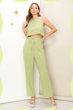 Lime Green Simply You Sleeveless Top And Pants Two-Piece Set