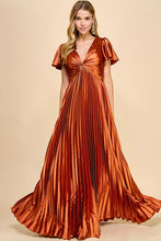 Sienna Short Sleeve Pleated Skirt Tie Back Maxi Dress