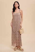 Mushroom Cotton Crochet Maxi Tank Dress