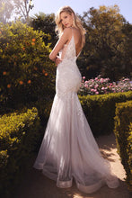 Off White Nude Vika Lace Mermaid Wedding Gown