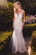 Off White Nude Vika Lace Mermaid Wedding Gown