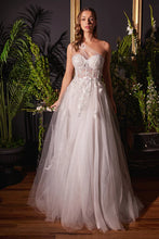 Off White One Shoulder A-Line Bridal Gown