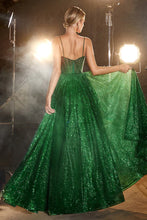 Emerald Fully Glittered Ball Gown