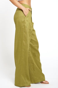 Olive Linen Pleat Plants