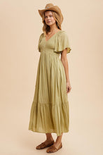 Dusted Palm Modal Smocked Dress